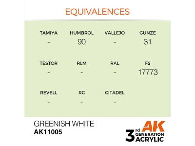 Greenish White 17ml 