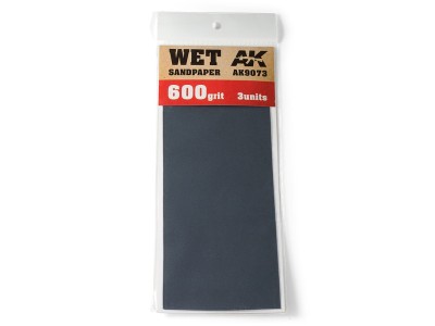 Wet Sandpaper 600 Grit. 3 units 