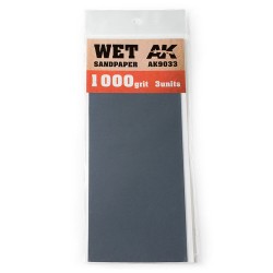 Wet Sandpaper 1000 Grit. 3 units 
