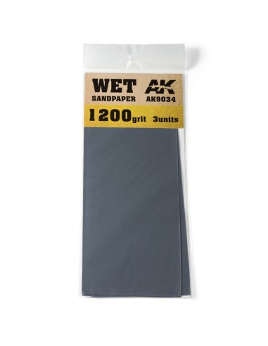 Wet Sandpaper 1200 Grit. 3 units 
