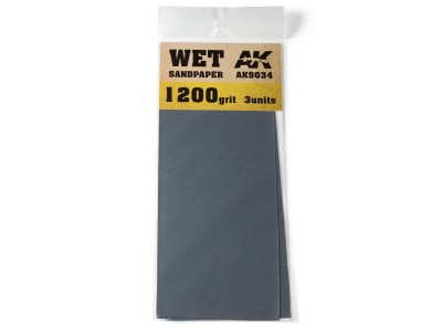 Wet Sandpaper 1200 Grit. 3 units 