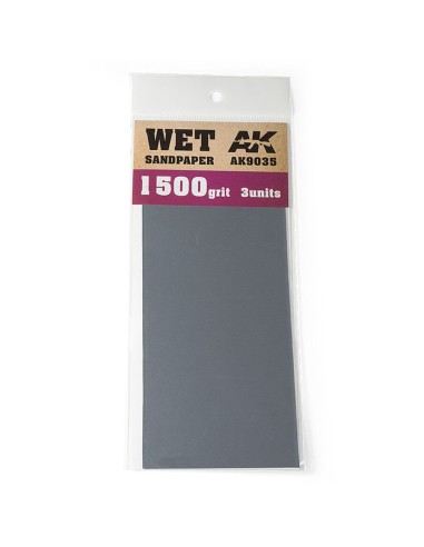 Wet Sandpaper 1500 Grit. 3 units 