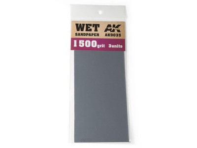 Wet Sandpaper 1500 Grit. 3 units 