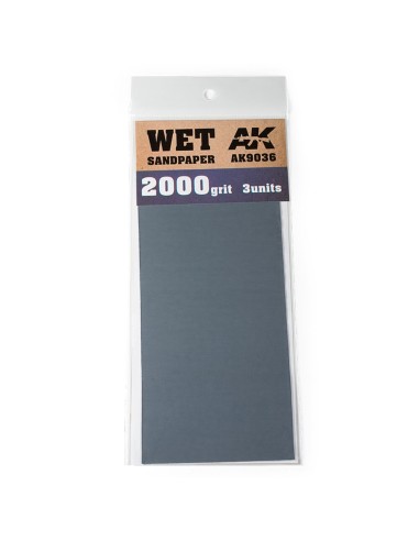 Wet Sandpaper 2000 Grit. 3 units 