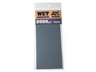 Wet Sandpaper 2000 Grit. 3 units 