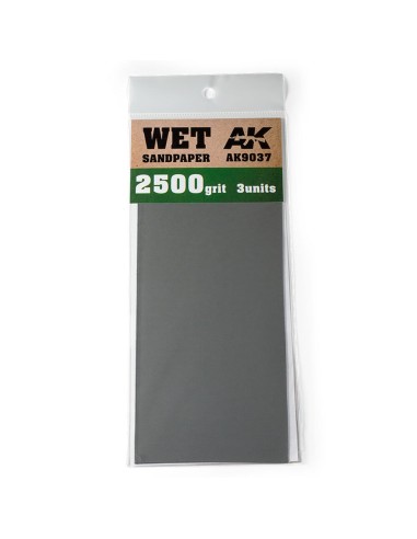 Wet Sandpaper 2500 Grit. 3 units 