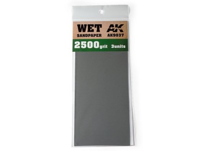 Wet Sandpaper 2500 Grit. 3 units 