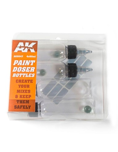 Paint Doser Bottles 4x60 ml 