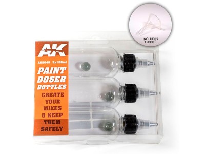 Paint Doser Bottles 3x100 ml 