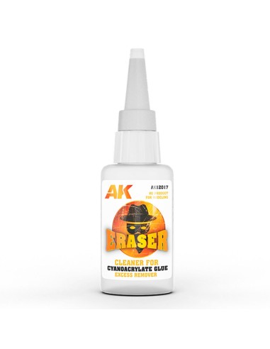 ERASER CLEANER FOR CYANOCRYLATE (EXCESS REMOVER) / LIMPIADOR PARA PEGAMENTO DE CIANOACRILATO (ELIMINADOR DE EXCESO) 