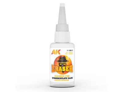 ERASER CLEANER FOR CYANOCRYLATE (EXCESS REMOVER) / LIMPIADOR PARA PEGAMENTO DE CIANOACRILATO (ELIMINADOR DE EXCESO) 