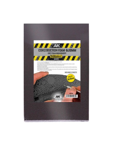 CONSTRUCTION FOAM 6&10MM - BLUE FOAM 195 x 295 MM (2 SHEETS) 
