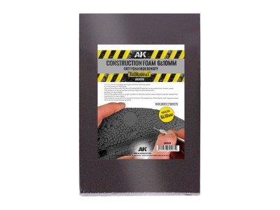 CONSTRUCTION FOAM 6&10MM - BLUE FOAM 195 x 295 MM (2 SHEETS) 