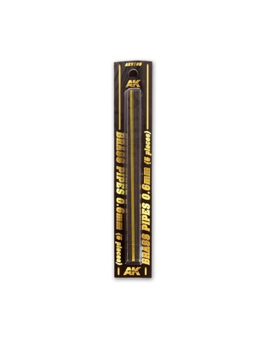 BRASS PIPES 0,6mm, 5 units 