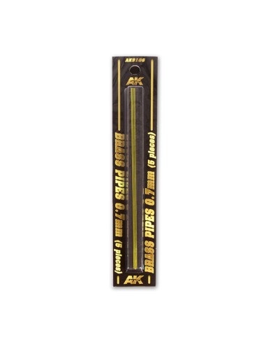 BRASS PIPES 0,7mm, 5 units 