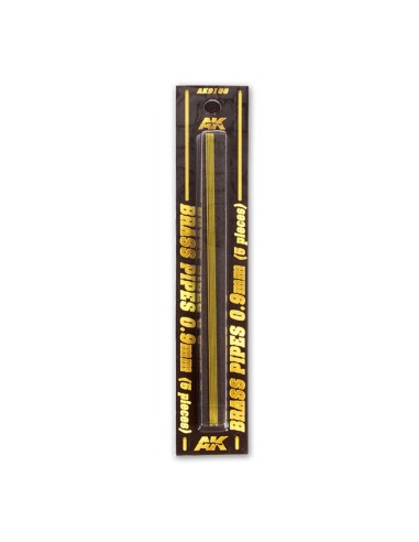 BRASS PIPES 0,9mm, 5 units 
