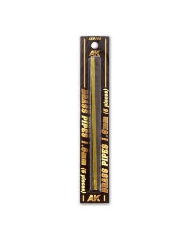 BRASS PIPES 1,0mm, 5 units 