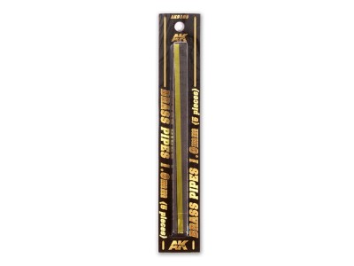 BRASS PIPES 1,0mm, 5 units 