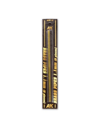 BRASS PIPES 1,1mm, 5 units 