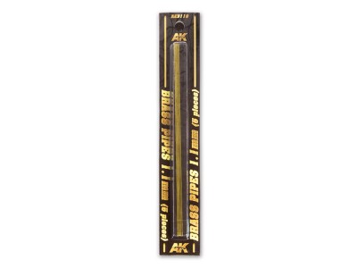 BRASS PIPES 1,1mm, 5 units 