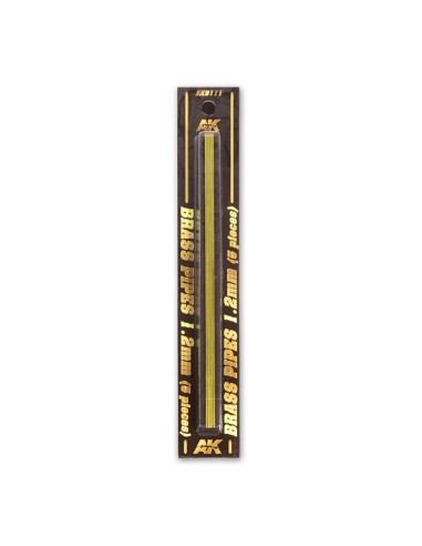 BRASS PIPES 1,2mm, 5 units 