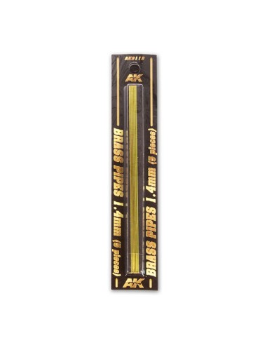 BRASS PIPES 1,4mm, 5 units 