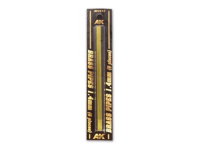 BRASS PIPES 1,4mm, 5 units 