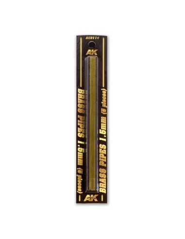 BRASS PIPES 1,5mm, 5 units 