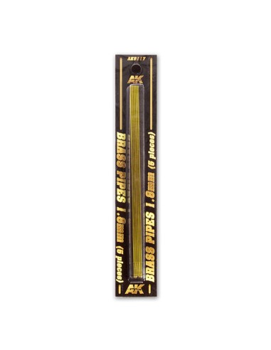 BRASS PIPES 1,8mm, 5 units 