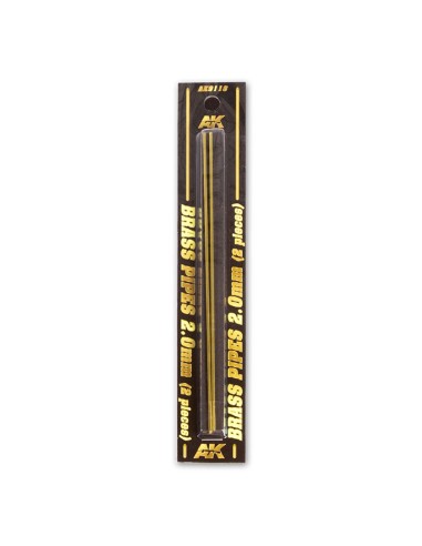 BRASS PIPES 2,0mm, 2 units 