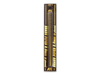 BRASS PIPES 2,0mm, 2 units 