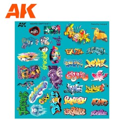 SURTIDO DE CALCAS DE GRAFFITIS 