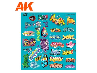 SURTIDO DE CALCAS DE GRAFFITIS 