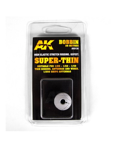 ELASTIC RIGGING BOBBINSUPER-THIN 
