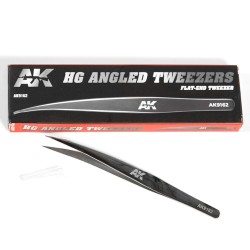 HG ANGLED TWEEZERS 02 (FLAT-END)  2