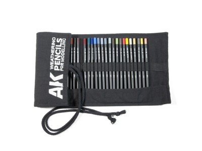 WEATHERING PENCILS FULL RANGE CLOTH CASE (37 waterpencil colors) 