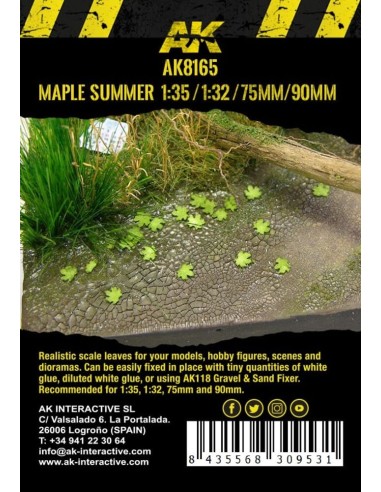 MAPLE SUMMER LEAVES 1/35 