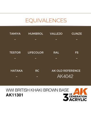 WWI British Khaki Brown Base 