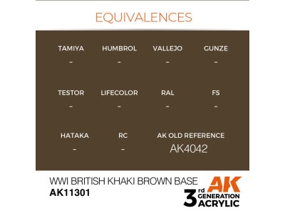 WWI British Khaki Brown Base 