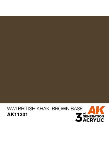 WWI British Khaki Brown Base 