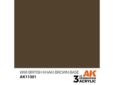 WWI British Khaki Brown Base 