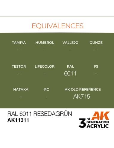 RAL 6011 Resedagrün 