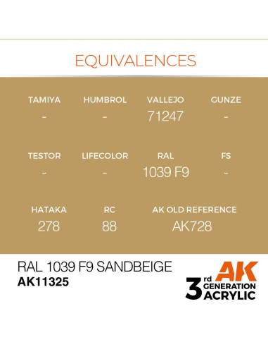 RAL 1039 F9 Sandbeige 