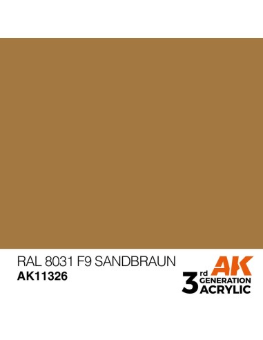 RAL 8031 F9 Sandbraun 