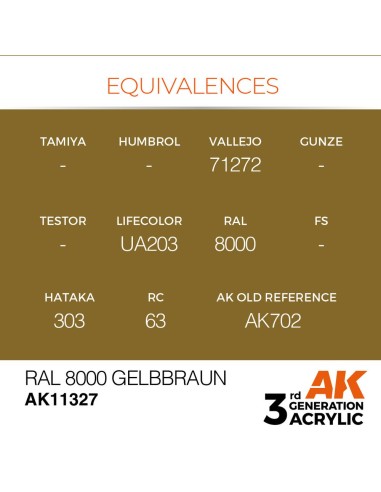 RAL 8000 Gelbbraun 