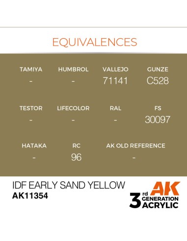 IDF Early Sand Yellow 