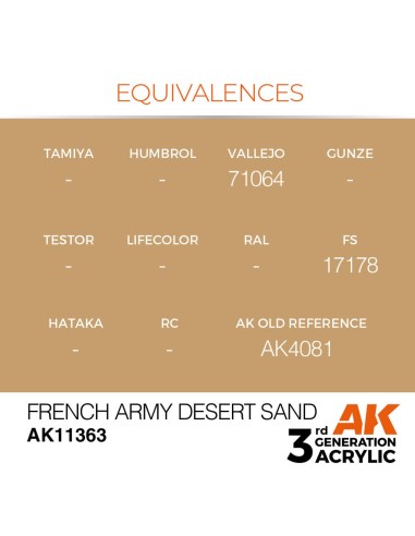 French Army Desert Sand 