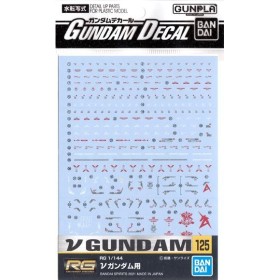 GUNDAM - Gundam Decal 125 RG 1/144 vGUNDAM - Model Kit