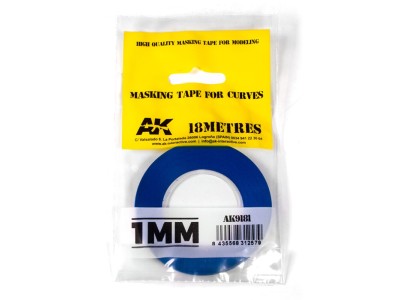 Blue masking Tape for curves 1mm 