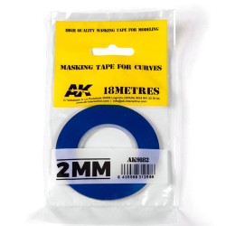 Blue masking Tape for curves 2mm  2